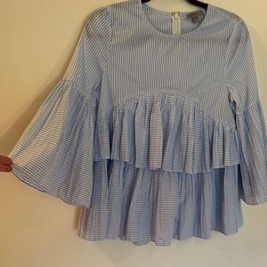Blue Striped Women's Top